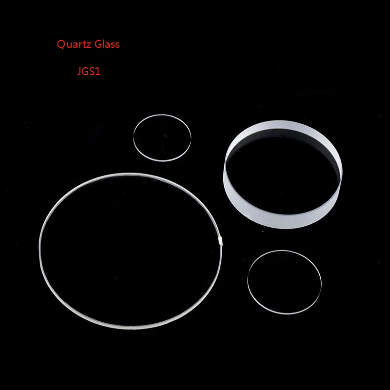 Customized Size Quartz Glass Disc, High Temperature Resistance, Acid and Alkali Resistance, Round Glass Sheet, JGS1