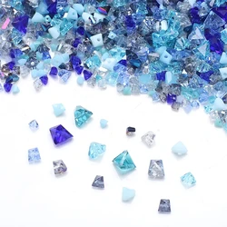 10g 3-10mm Mixed Austrian Crystal Glass Triangle Loose Irregular Beads For Jewelry Necklace Bracelet Earing Making DIY Accessory