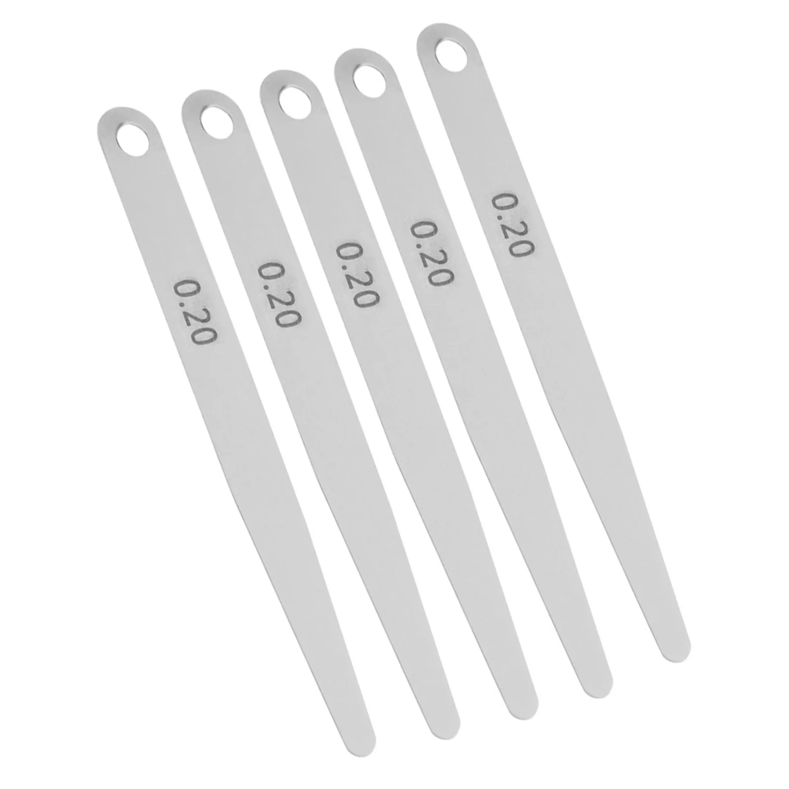 Stainless Steel Feeler Gauge Ruler Welding Inspection Tool Measuring Tools Feeler Gage 5pcs 0.2 Thickness Gauge for Gap Width