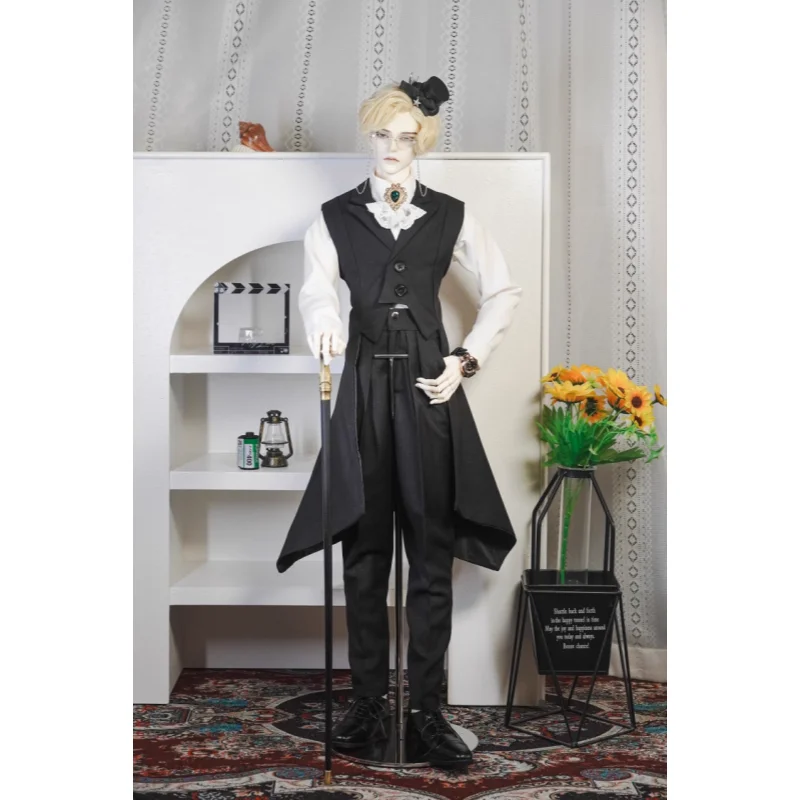 

Одежда для кукол BJD для кукол ID75, рубашка, жилет и брюки, комплект одежды для кукол, аксессуары (без куклы)