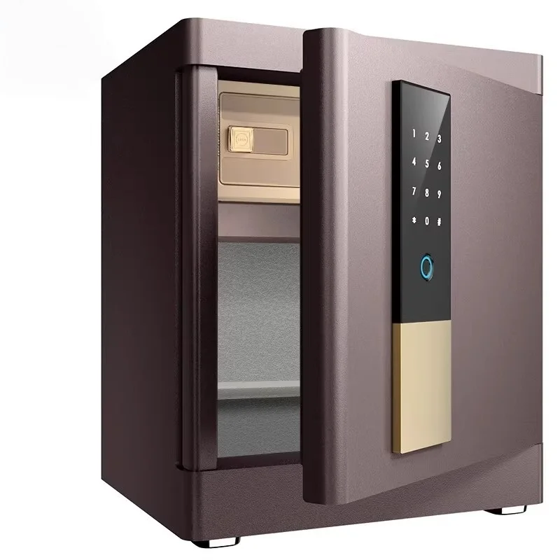 Fingerprint password safe bedside table large touch screen thickened wall-mounted household safety box