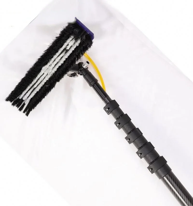 

solar panels energy cleaning Wash brush carbon fiber solar panel cleaning telescopic pole