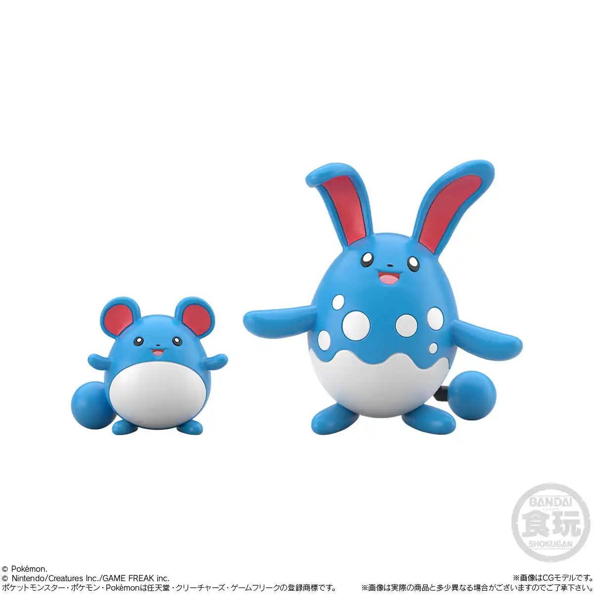 BANDAI Pokemon SCALE WORLD Johto Region 2 Wooper Ampharos Teddiursa Sudowoodo Azumarill PVC Anime Action Figures Model Toy