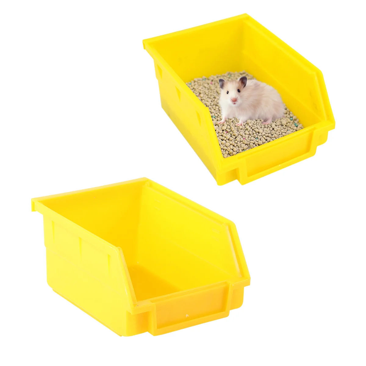 

Hamster Toilet Small Animal Bathtub Bath Basin For Mice Gerbils Pets Random Color Durable Practical Sand Box Clean