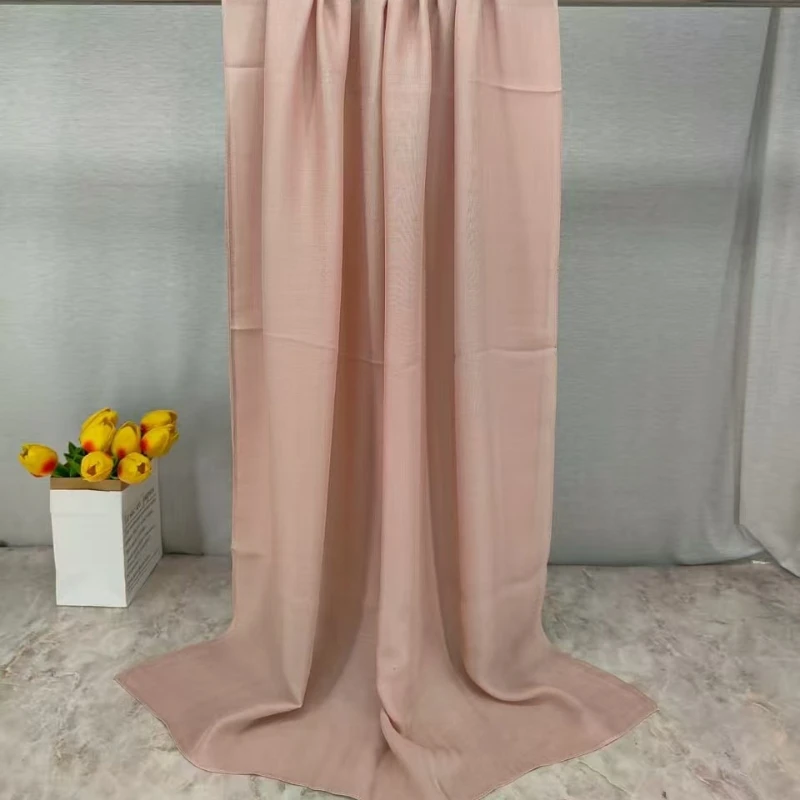 Conjunto de Hijab Mini Modal com Touca Interna, Lenço de Cabeça Básico Elástico de Vestir, Fino, Respirável, Protetor Solar, 165*50cm