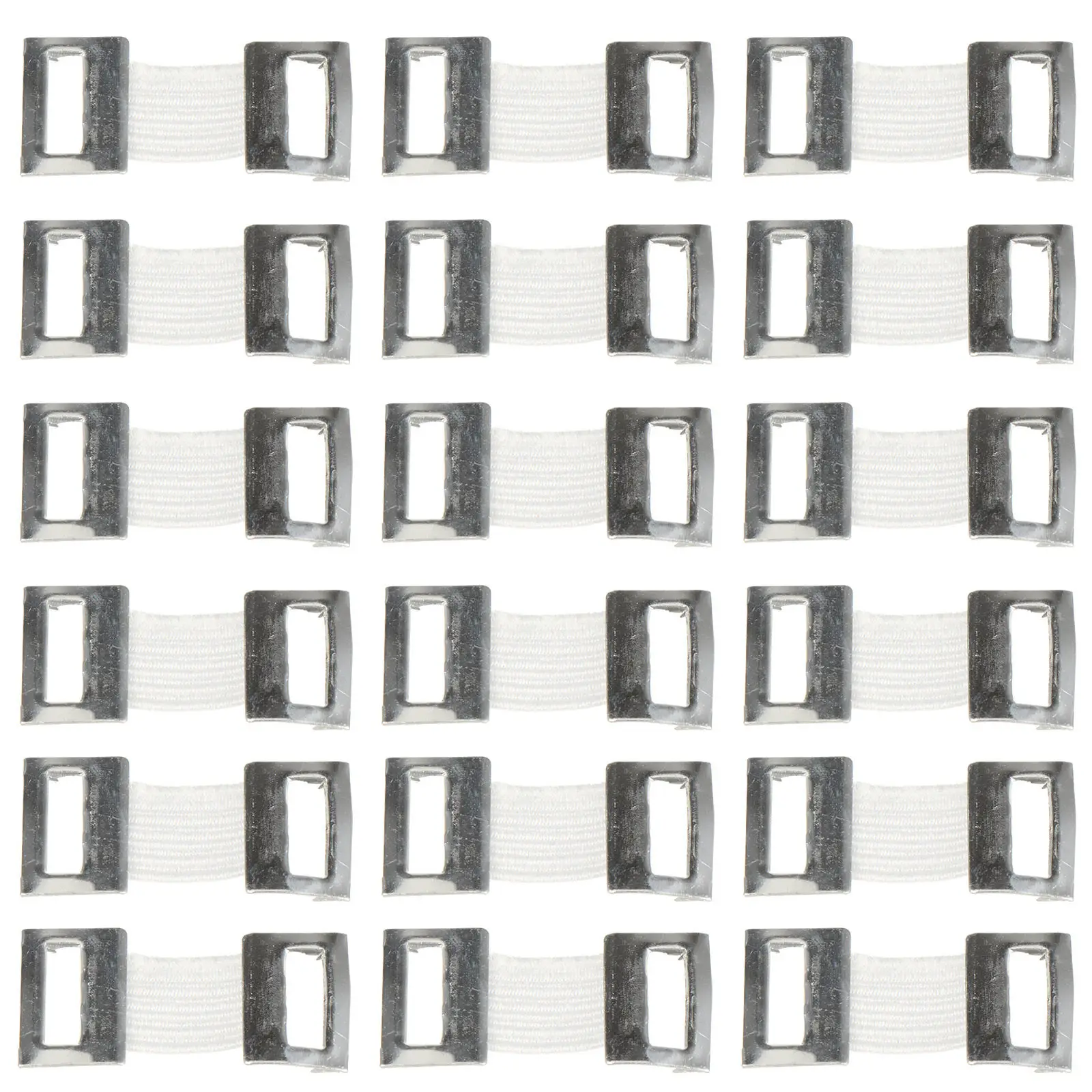 

100 шт. алюминиевых застежек для эластичных бинтов, сменные крепления, кнопки для лент, компрессионные, моющиеся, многоразовые