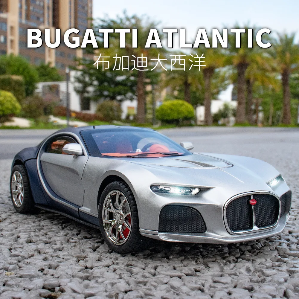 

1: 24 Bugatti Simulation Alloy Sports Car Model Children's Birthday Gift Collection Ornament Toy Wholesale