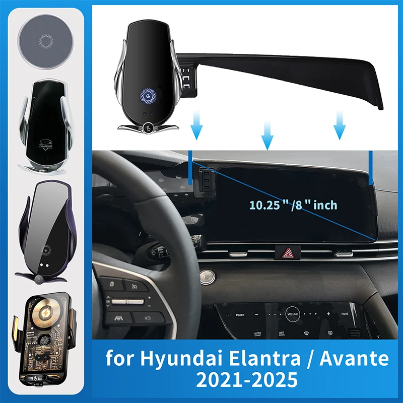 

for Hyundai Elantra Avante 2021~2025 N Line CN7Car phone holder Charging Bracket Navigation Stand Auto Accessories