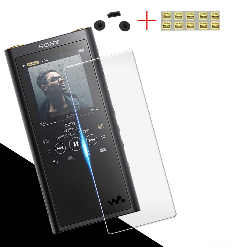 

Tempered Glass Screen Protector Film For SONY NW-ZX300 NW-ZX300A ZX300 With Dust Plug