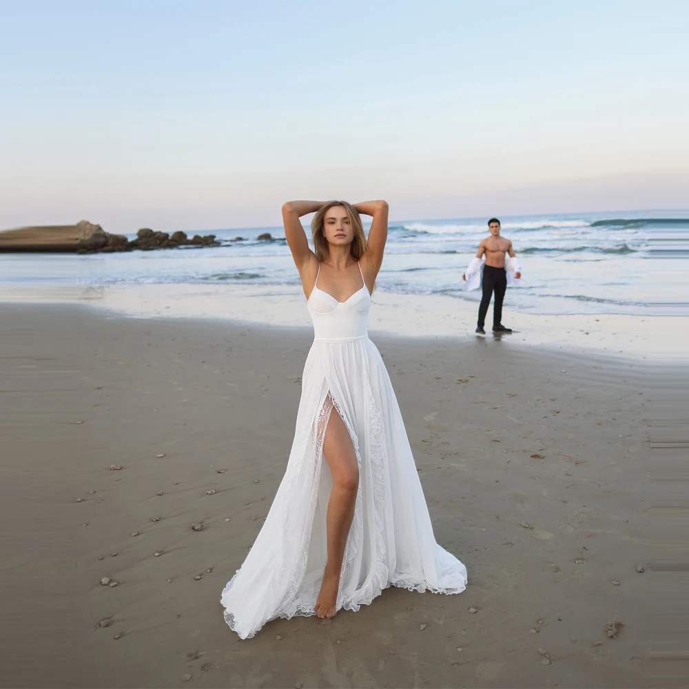 

Sweetheart Collar Wedding Dresses Elegant Lace Flower Printing A-Line Bridal Gowns Princess Banquet Vestido De Novia Customized