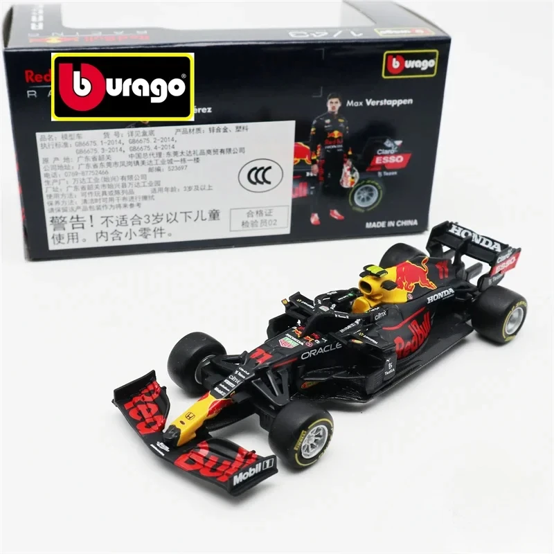 Bburago 1:43 2021 F1 Formula Racing RB RB16B #11/33 Paper Box Diecast Car