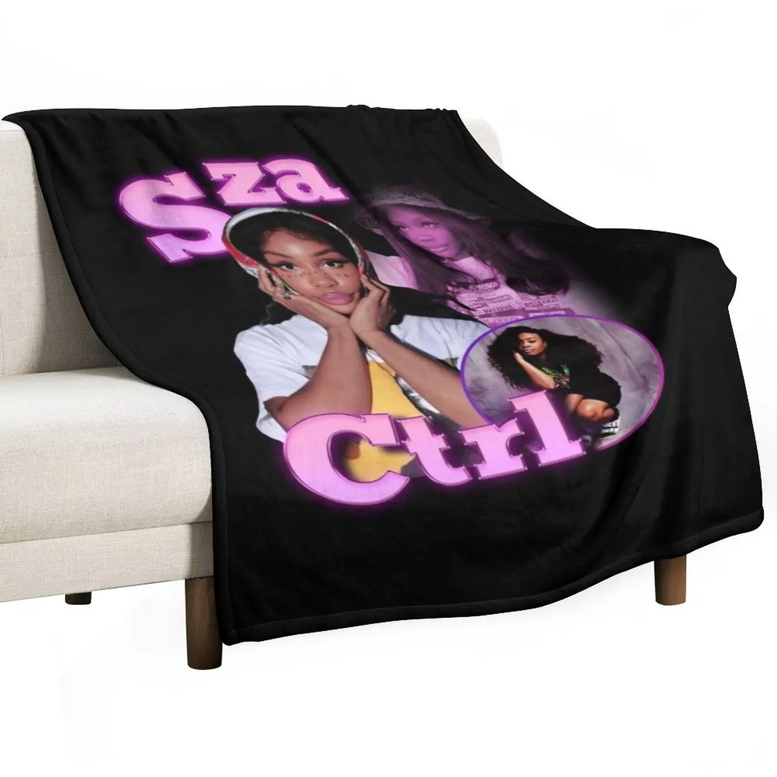 

Sza 90s Rap Throw Blanket Vintage halloween Blankets