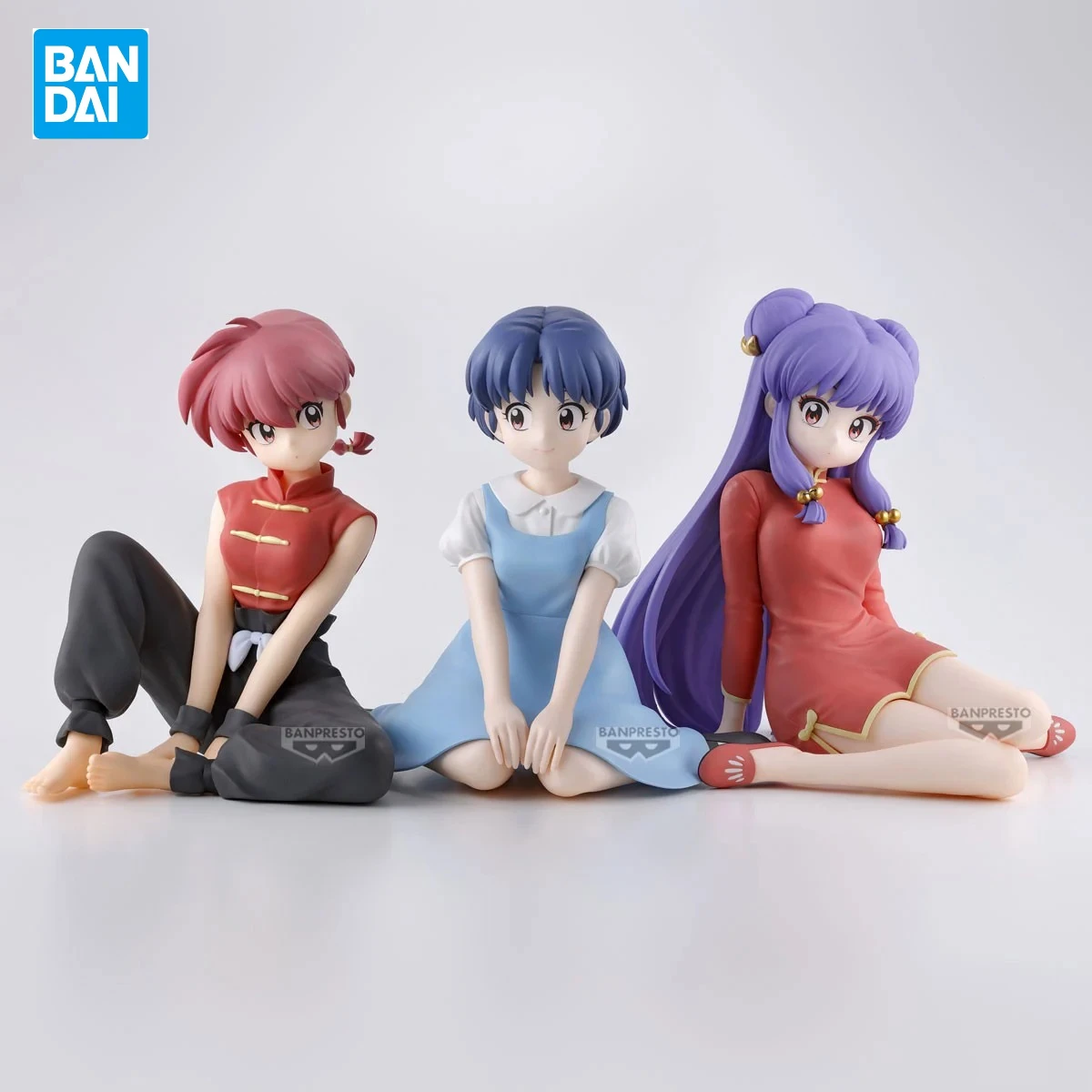 

In Stock Bandai Banpresto Ranma 1/2 Saotome Ranma Tendou Akane Shampoo Anime Model Temple In The Clouds Gift Cute CollectionToys