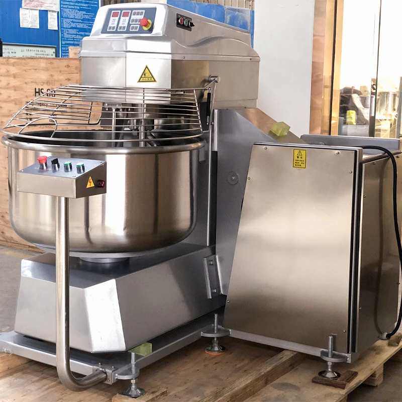 Wheat Stainless Steel Double Speed Partner Spiral Dough Mixer 50kg 75kg 100kg 380l Dough Powder Mixer Blender Machine