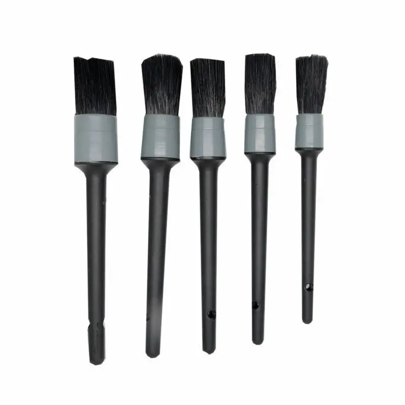 5pcs Detailing Brush Set Car Brushes Car Detailing Brush For Car Cleaning Detailing Brush Dashboard Air Outlet Wheel Brush