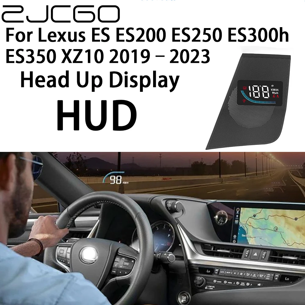 

ZJCGO Auto HUD Car Projector Alarm Head Up Display Speedometer Windshield for Lexus ES ES200 ES250 ES300h ES350 XZ10 2019~2023