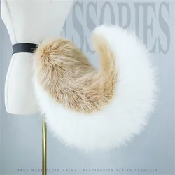 3 Colors Large Dog Tail Cute Cartoon Furry Beast Fox Shiba Tail Waist Ornament Party Costume Fancy Dress Plush Anime Cosplay