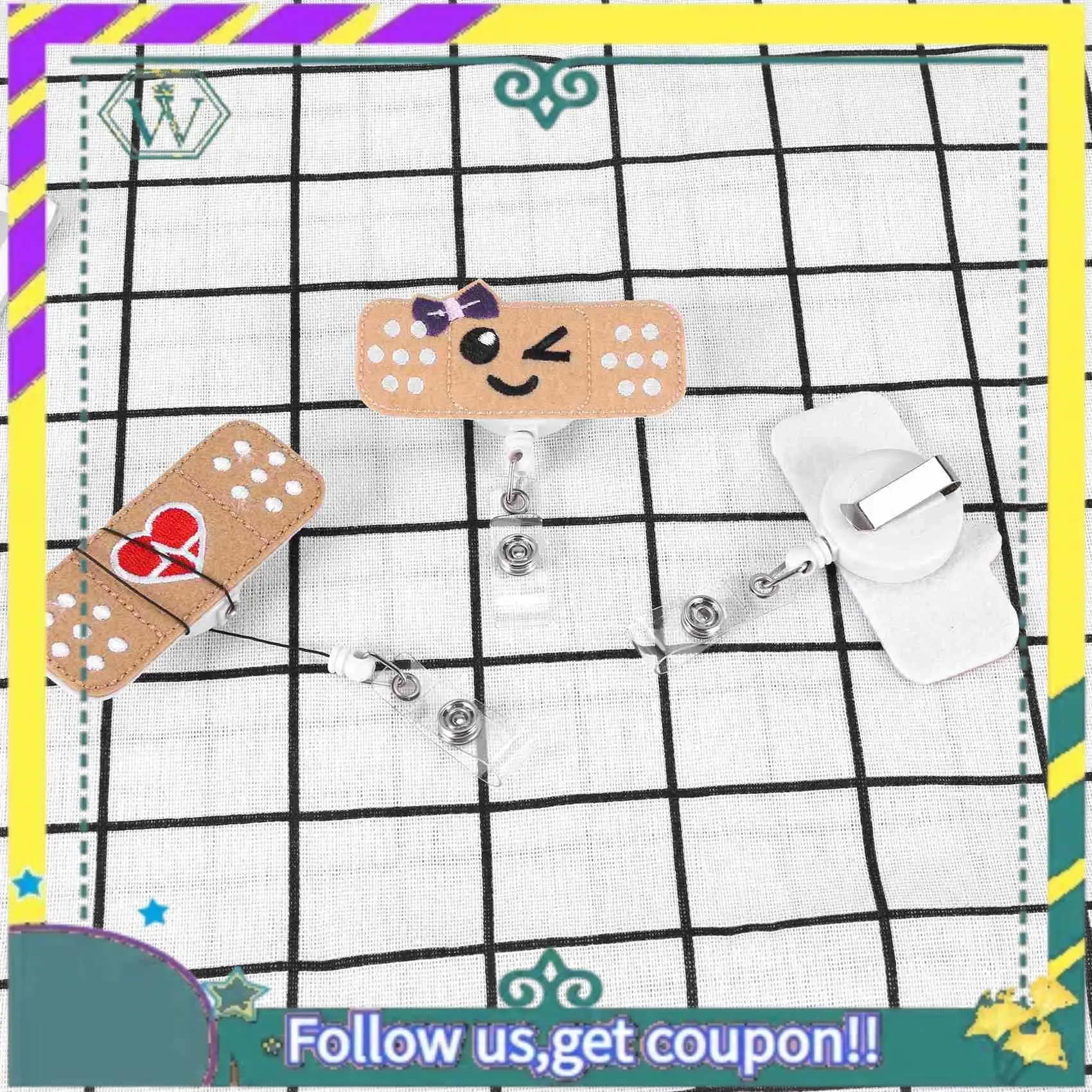 

НОВЫЙ держатель катушки для значка медсестры — 3 упаковки — значок RN — катушка для значка с полосой помощи — идеальные подарки для медсестры для женщин