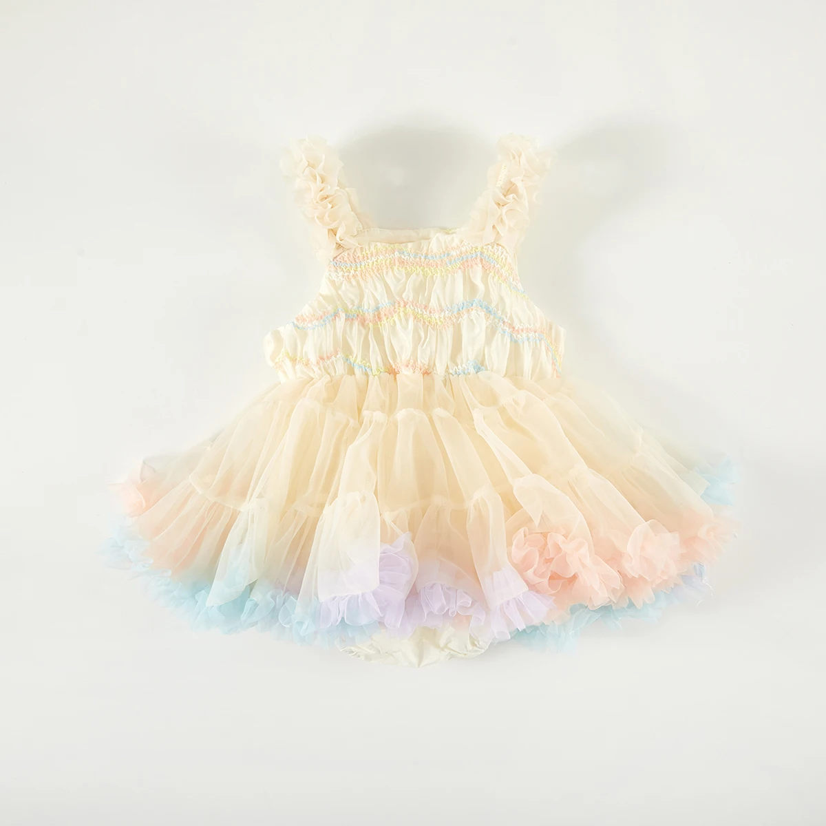 Girl Baby One Year Dress Baby Summer Sling One Piece Convex Skirt Sleeveless Sweet Princess Cake Dress