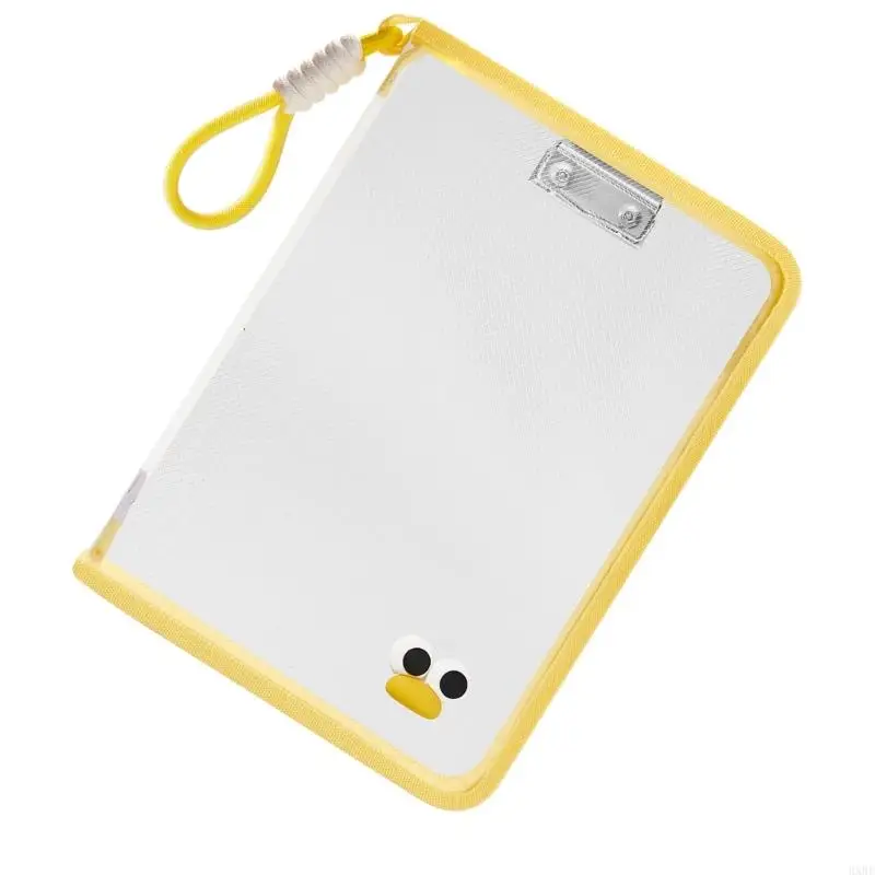 2025 New Clear PVC Folder With Handle Water Resistant Document Carring Bag File Organiser