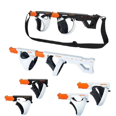 VR Gunstock para PlayStation VR2 Controlador de jogo de sucção magnética Estoque de arma para jogos PS VR2 com alça de ombro