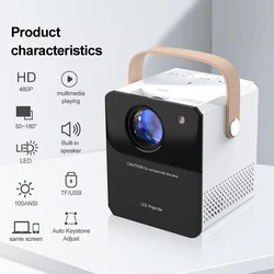 5G WiFi Projector Auto Keystone Adjust Latest Dust-Proof Portable Projector, Outdoor Projector for iOS/Android/PS5