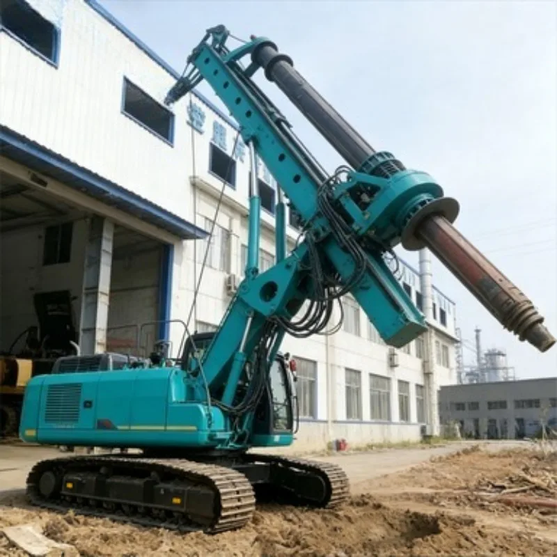 Customized Small Rotary Pile Driver Hydraulic Compact Low Noise with Kelly Bar Mast Winch System for Foundation Construction