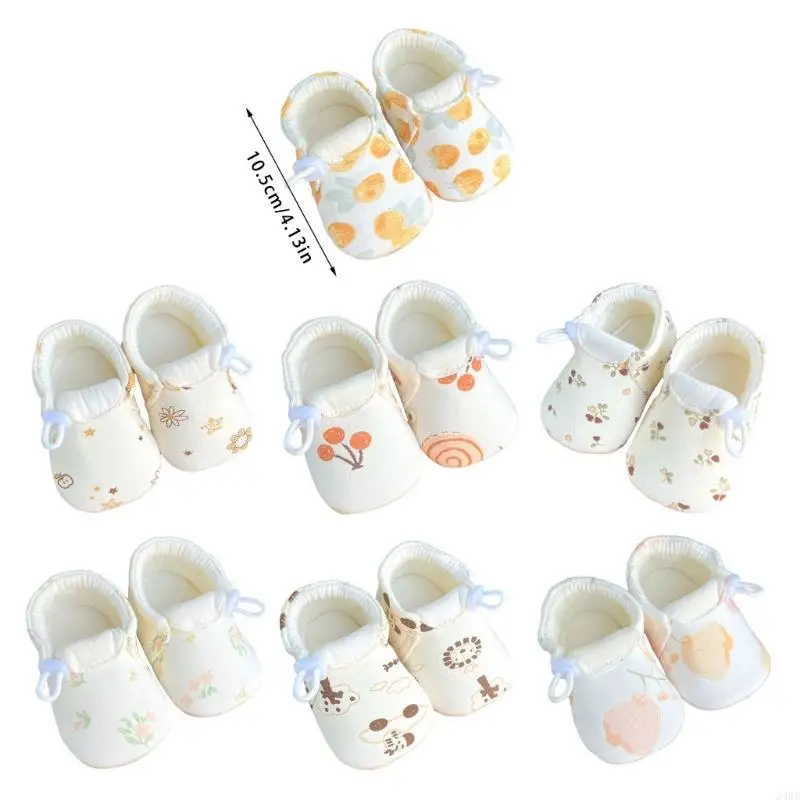 Baby Beginner Walkers Shoes Stretchy Fit Breathable Cotton Flexible Soles Footwear 24BE