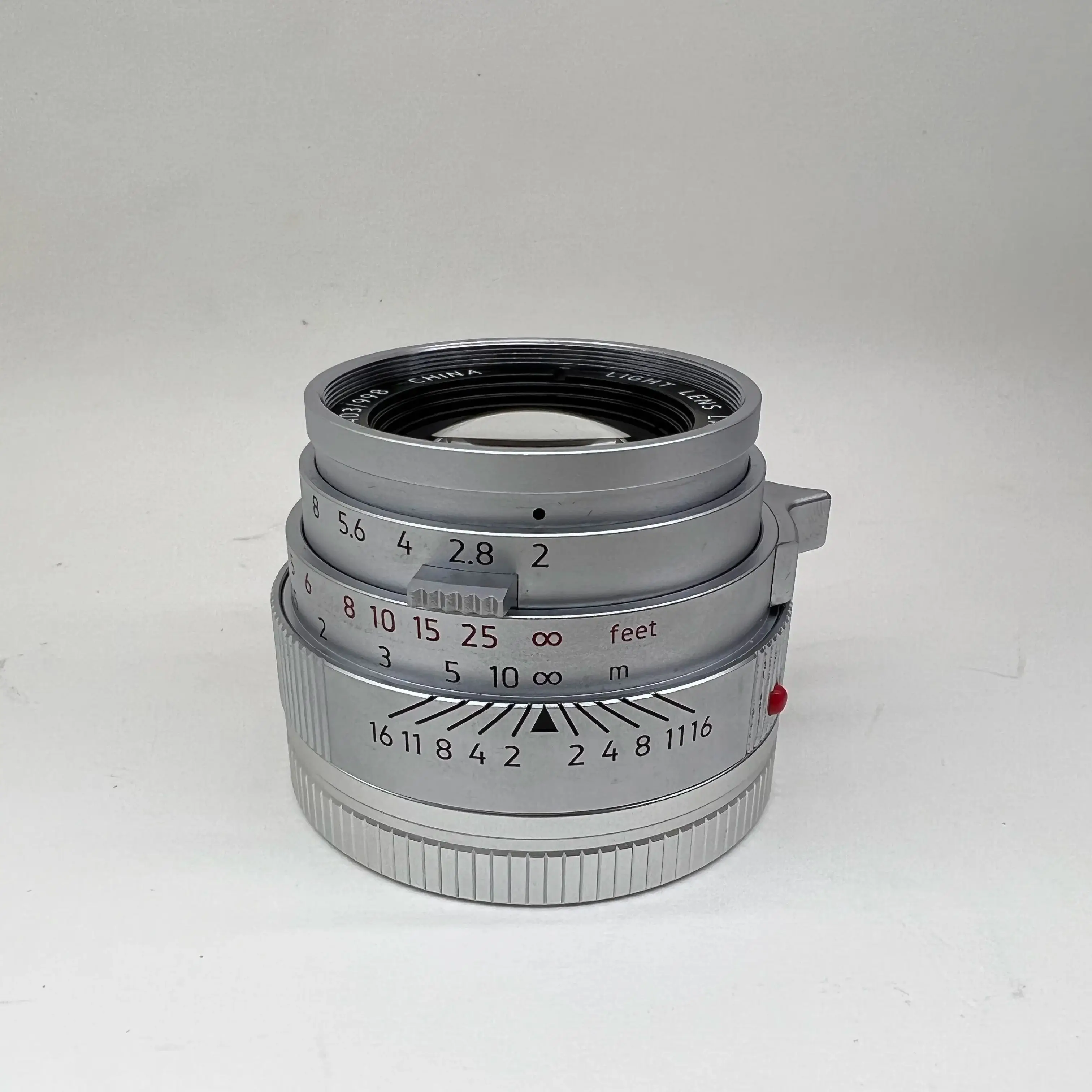 라이트 렌즈 랩 50mm F2 렌즈 실버 크롬 (라이카 수믹론 라이카 M10 M11 M M3 M6 M240 M4 렌즈 라이카 M 렌즈 풀 프레임용)