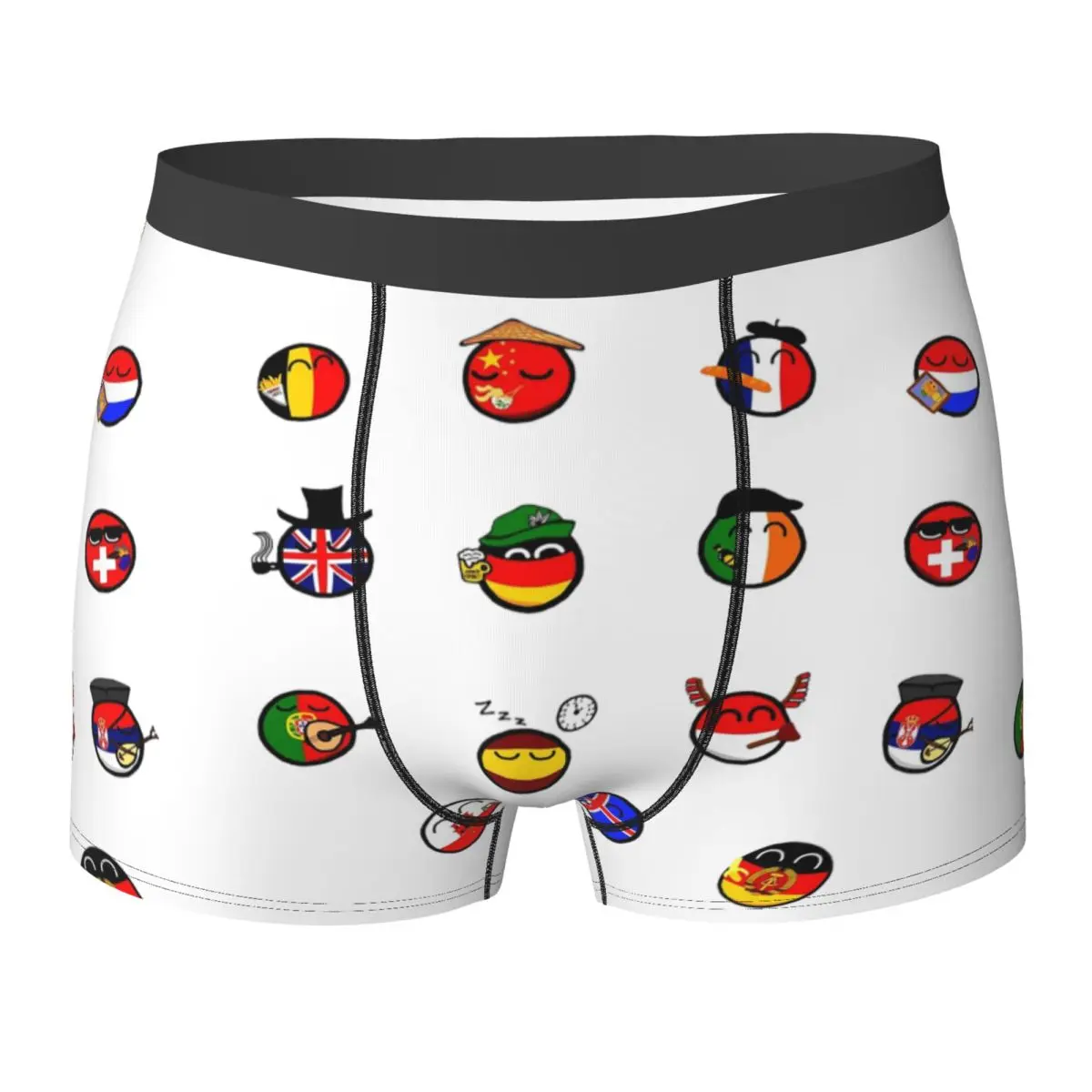 

Трусы-боксеры, шорты, комплект Countryballs, мужское мягкое нижнее белье для Homme, мужской подарок бойфренду