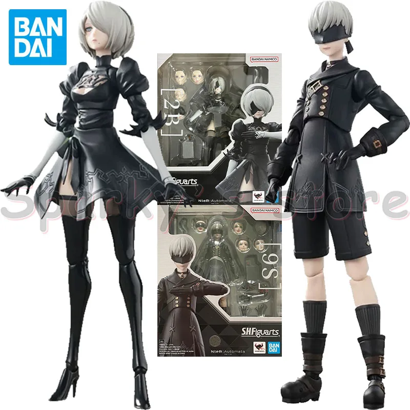 

Bandai Original S.H.Figuarts NieR: Automata Anime Figure Yorha No. 2 Type B YoRHa No. 9 Type S Action Figure Toys for Kids Gifts