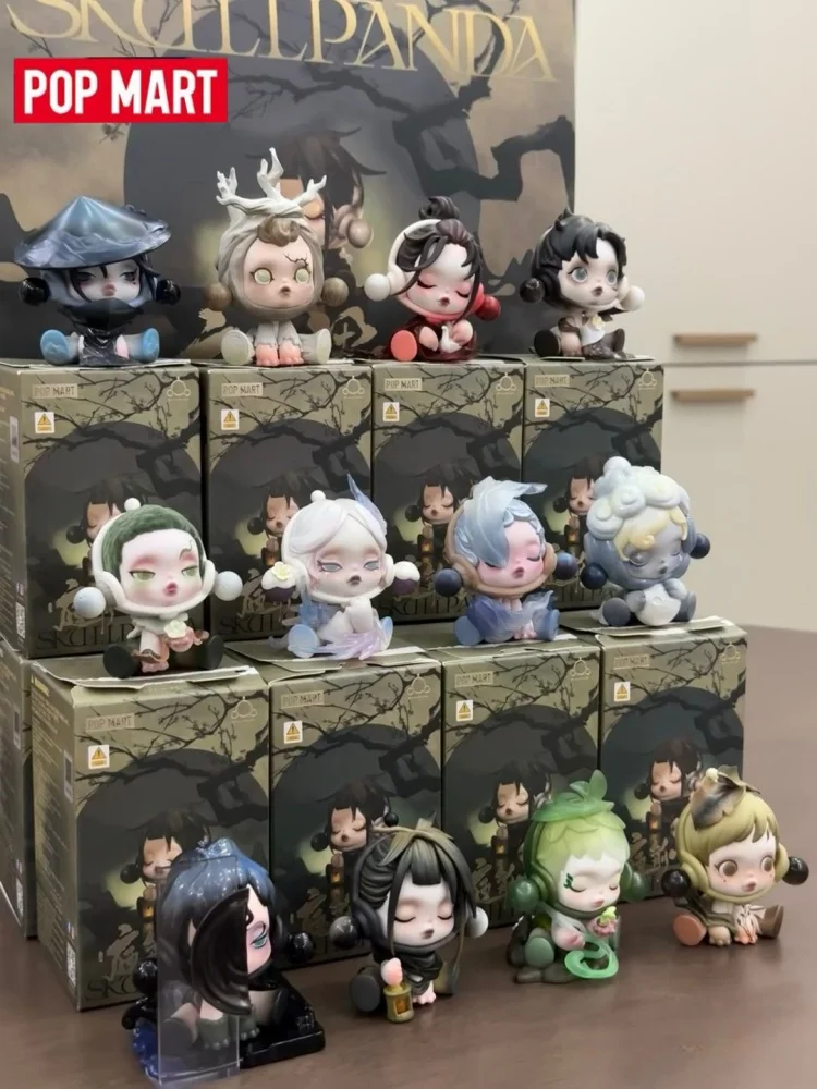 POPMART Skullpanda Ink Plum Blossom Series Blind Box - Cute Anime Figure Ornaments Mystery Toy Doll Guess Bag Collectible Trendy - view 5