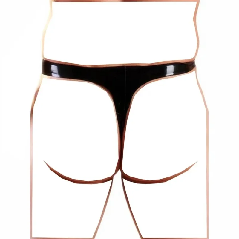 กางเกงขาสั้นสีดำยาง Gummi กางเกงชั้นในแน่น unisex แฟชั่นขนาด0.4มม. S-XXL