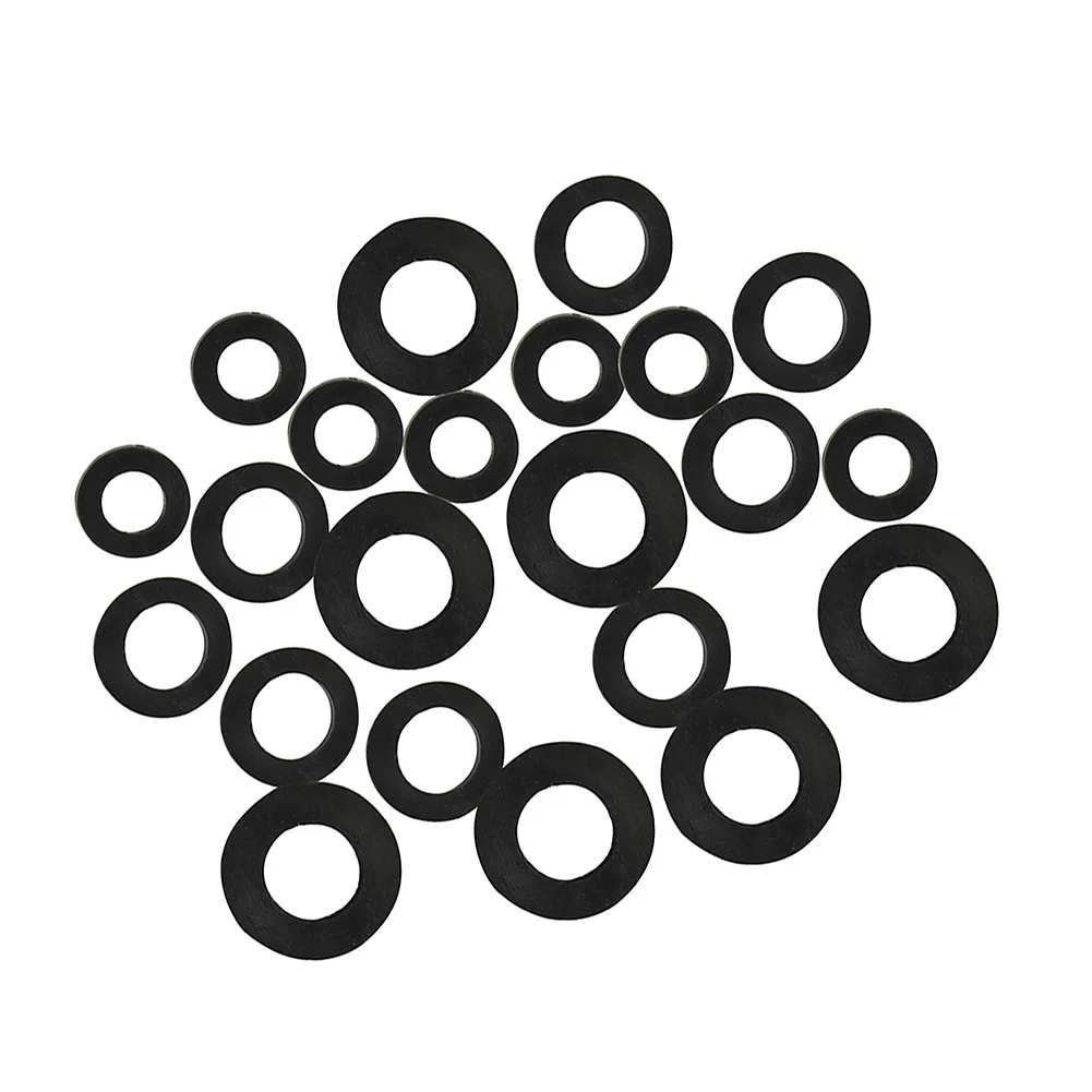 21pcs Tap Washers For Hot & Cold Water Faucet 3/8 1/2 3/4 Inch Rubber Flat Gasket O-Ring Seal Washer