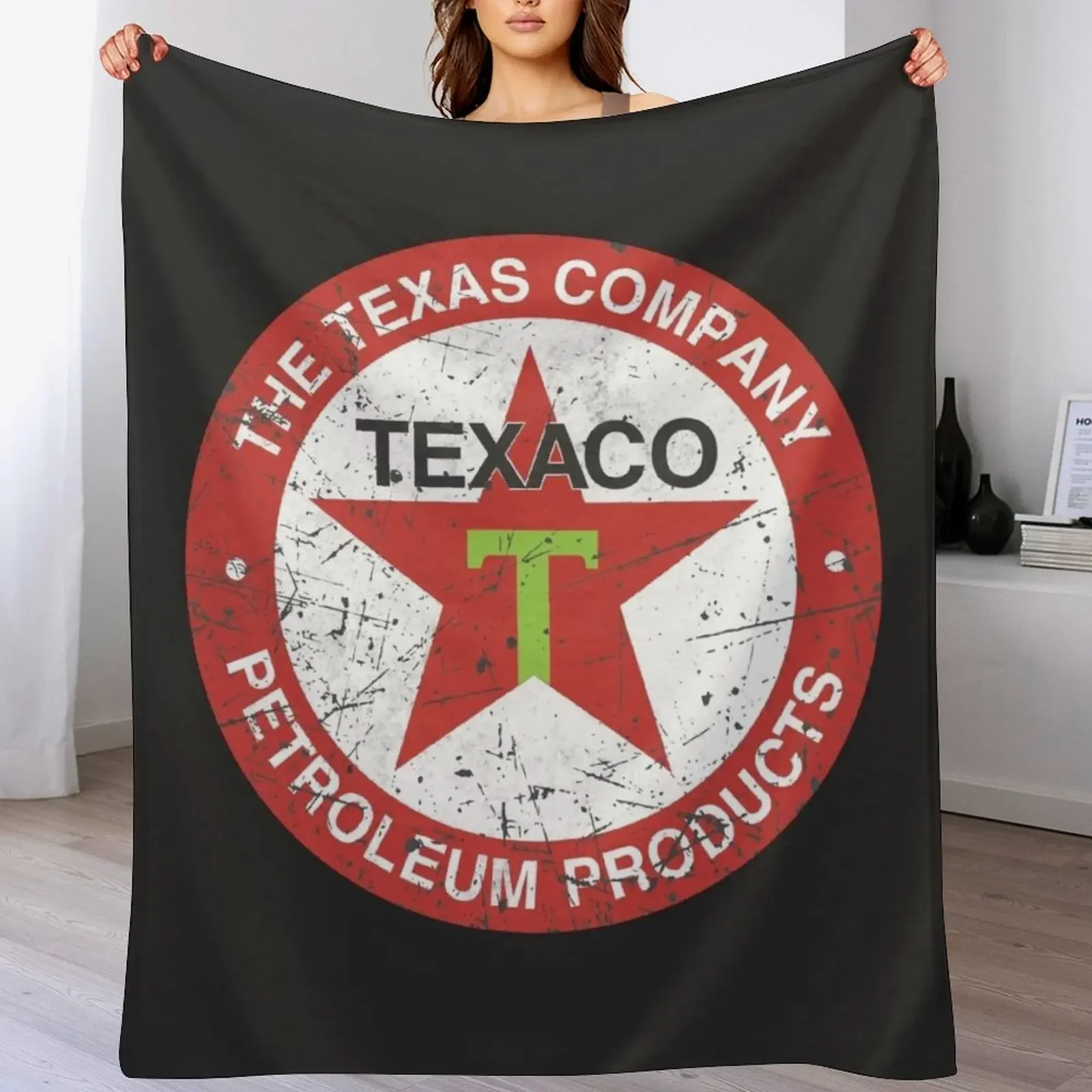 

New Texaco Oil Company Vintage Classic Throw Blanket blankets and throws Tourist decorative Softest Blankets