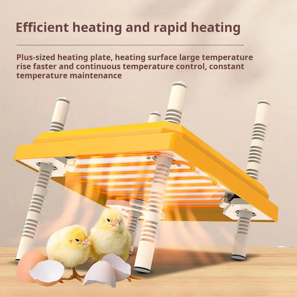 

Aluminum Bottom Brooding Heater Energy-efficient Chicken Brooder Heater with Adjustable Height Angle for Temperature for Cozy