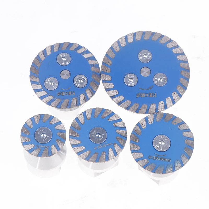 

Mini Diamond Saw BIade M14 Thread With RemovabIe FIange Turbo Cutting Disc For Granite Marble Stone Concrete Cutting Tool