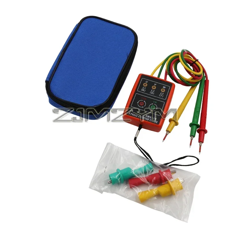 Imagem -06 - Testador de Fases Indicador de Fase Digital Detector de Sequência de Fase Ferramentas de Teste de Tensão 60v600v ac Sm852b