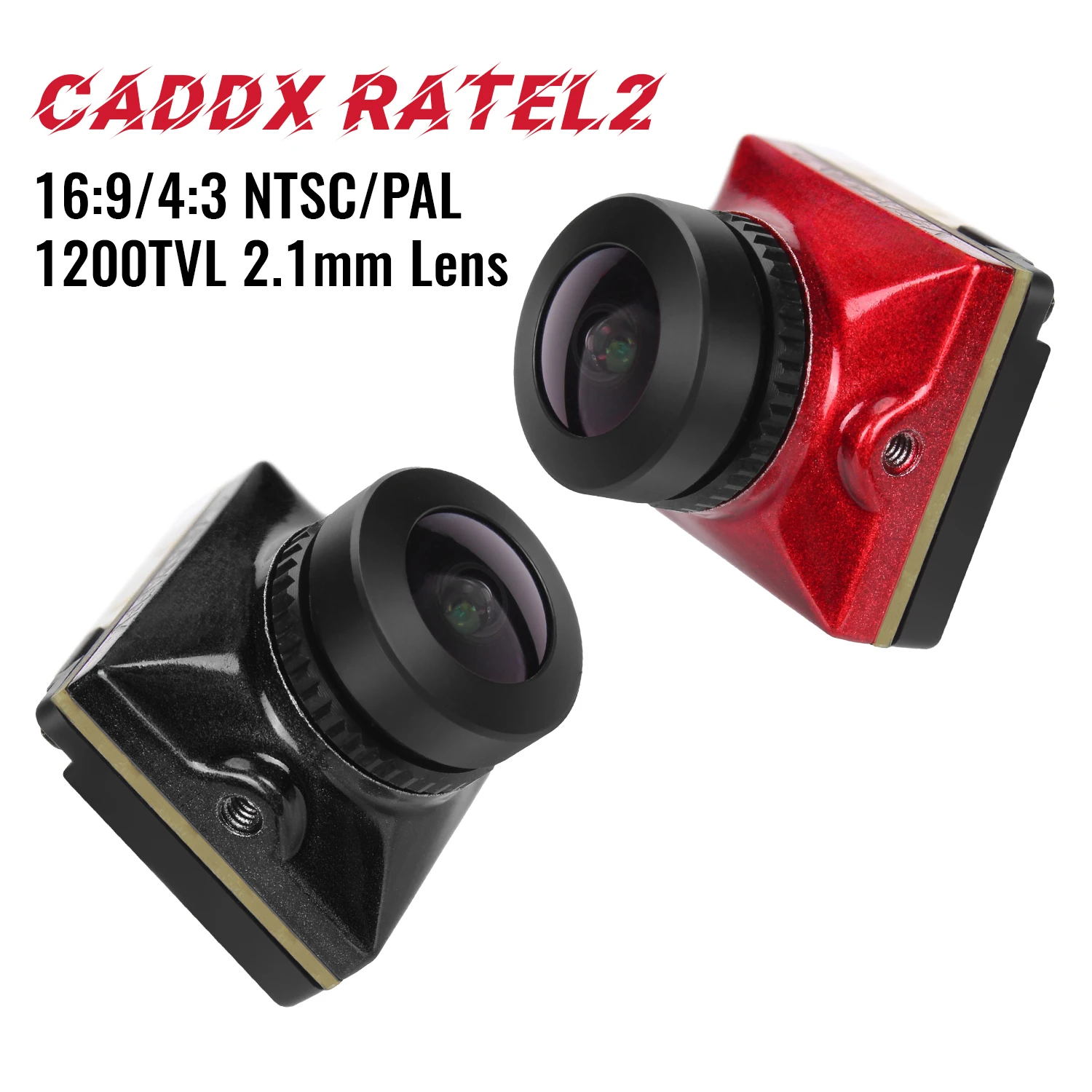 

Caddx Ratel 2 V2 FPV камера Ratel2 Объектив 2,1 мм 16-9/4-3 NTSC/PAL с переключением со сменным объективом Micro FPV Camera Drone