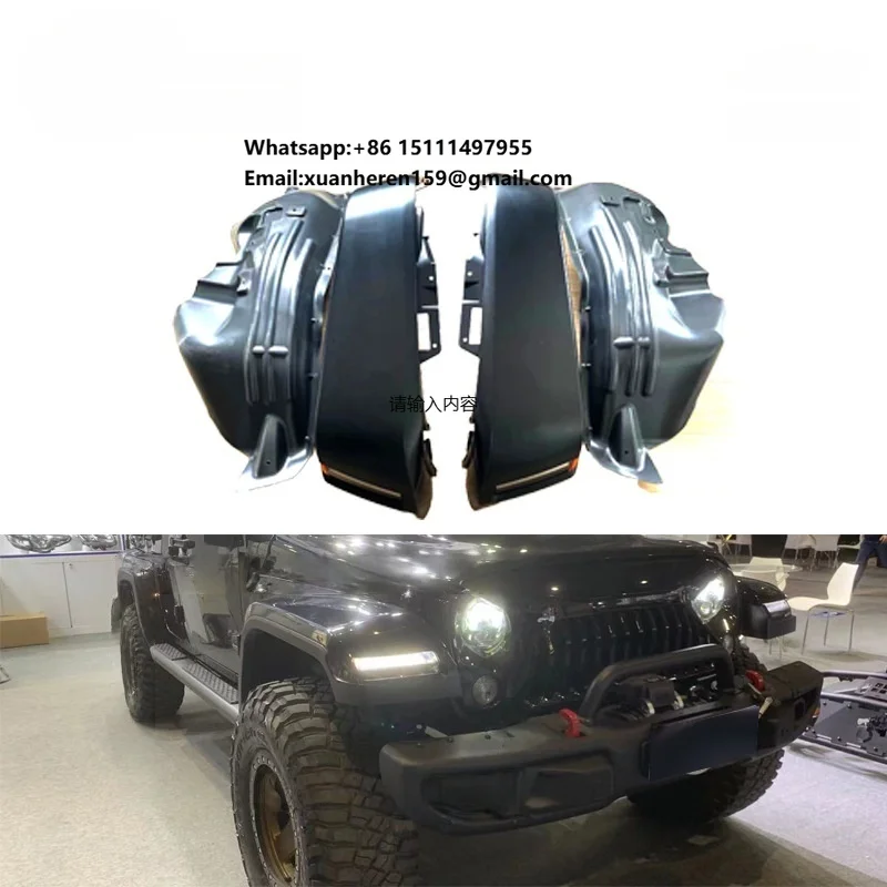 

LUFENG 4x4 Аксессуары для внедорожников: Расширители колесных арок (фендеры) с внутренними подкрылками для Jeep Wrangler JK 2007-2017 (обновление с JK до JL)