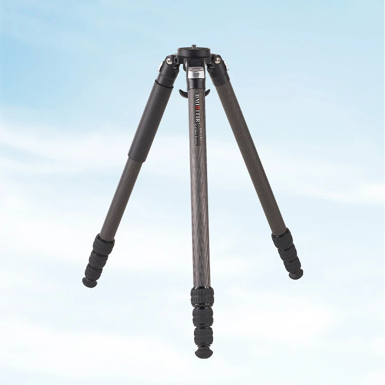 Professional Flexible Carbon Fiber Camera Tripod Four-section Hunting Tripod Carbon Fiber Stand DM324C