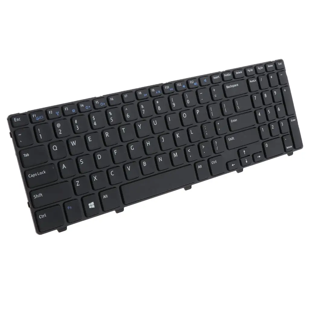 US Layout Keyboard ABS Plastic Lightweight Laptop Keyboard Replacement Numpadenter for Dell 3521 2521 5421 3328 Series