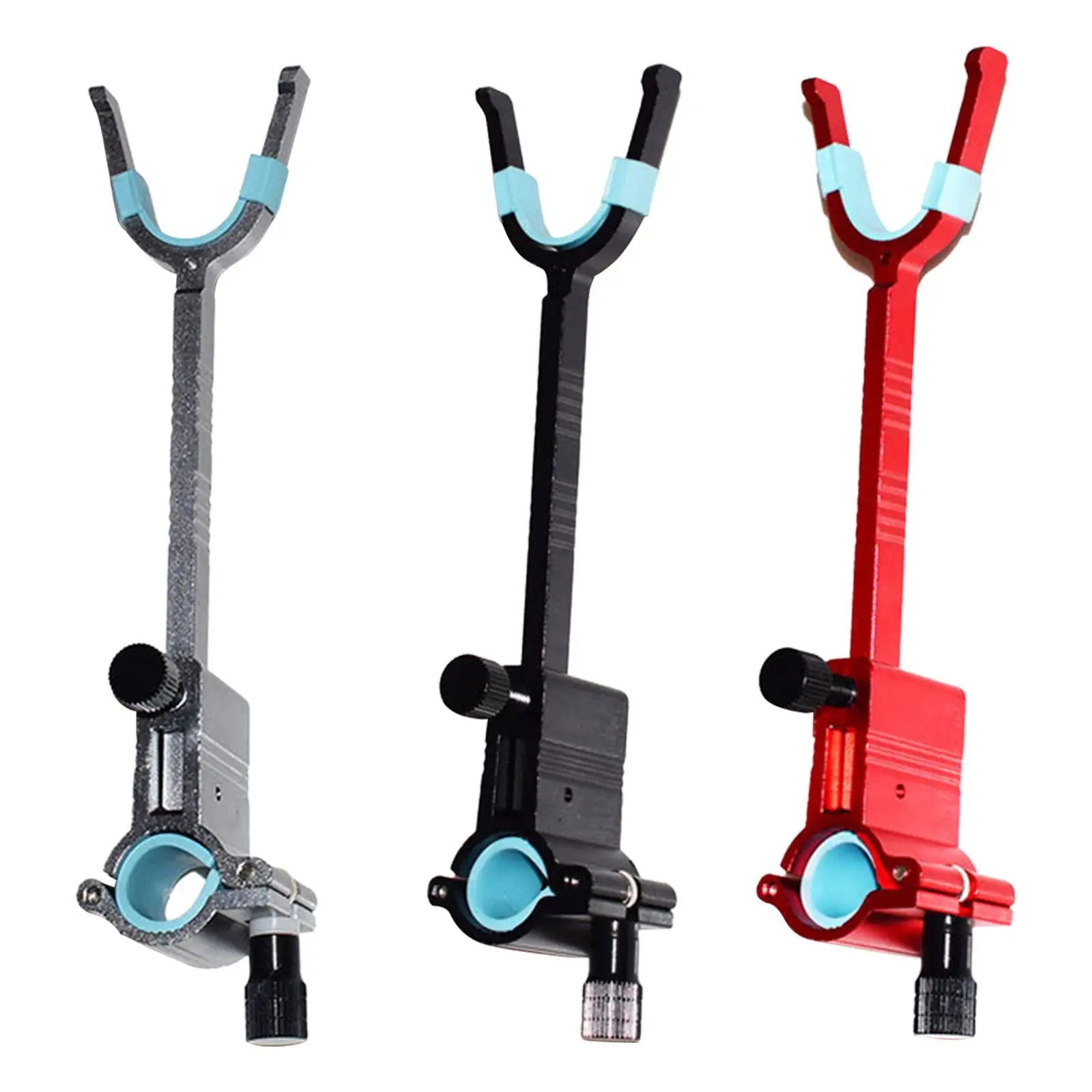 Fishing Rod Holder Aluminum Alloy Lock Rod Device Fish Rod Holder Fishing Rod Bracket Rack for Boat Rivers Fishing Gear