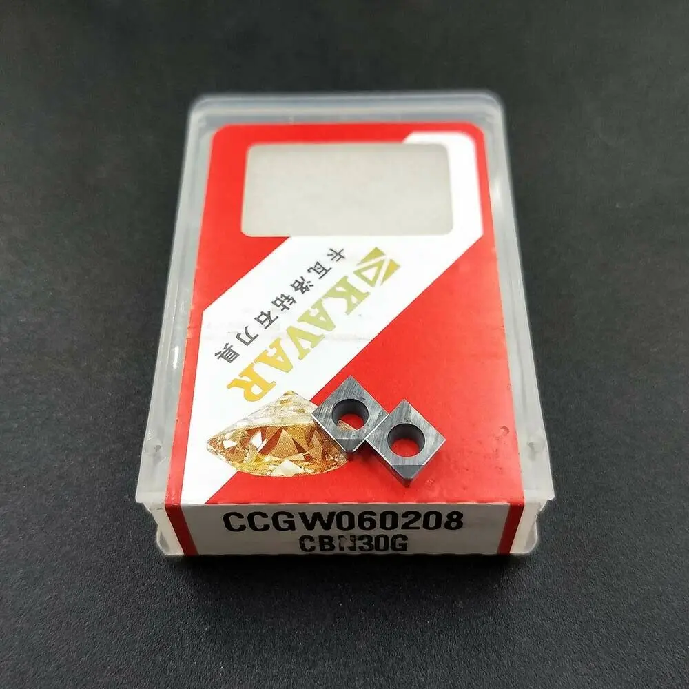 2pcs CCGW060208 CBN30 CCGT21.52 High hardness CNC nitride diamond inserts