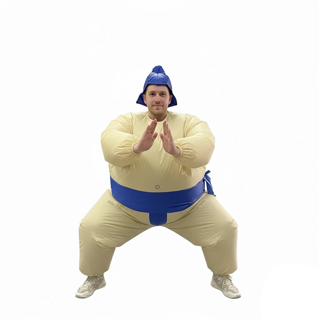 2026 Nuevo Disfraz Inflable de Luchador de Sumo Traje Divertido para Adulto para Fiesta, Cosplay y Regalo Festivo
