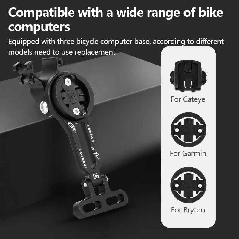 Suporte De Extensão De Liga De Alumínio Para Computador De Bicicleta, MTB Guiador, Suporte De Velocímetro Ajustável, Acessórios De Bicicleta