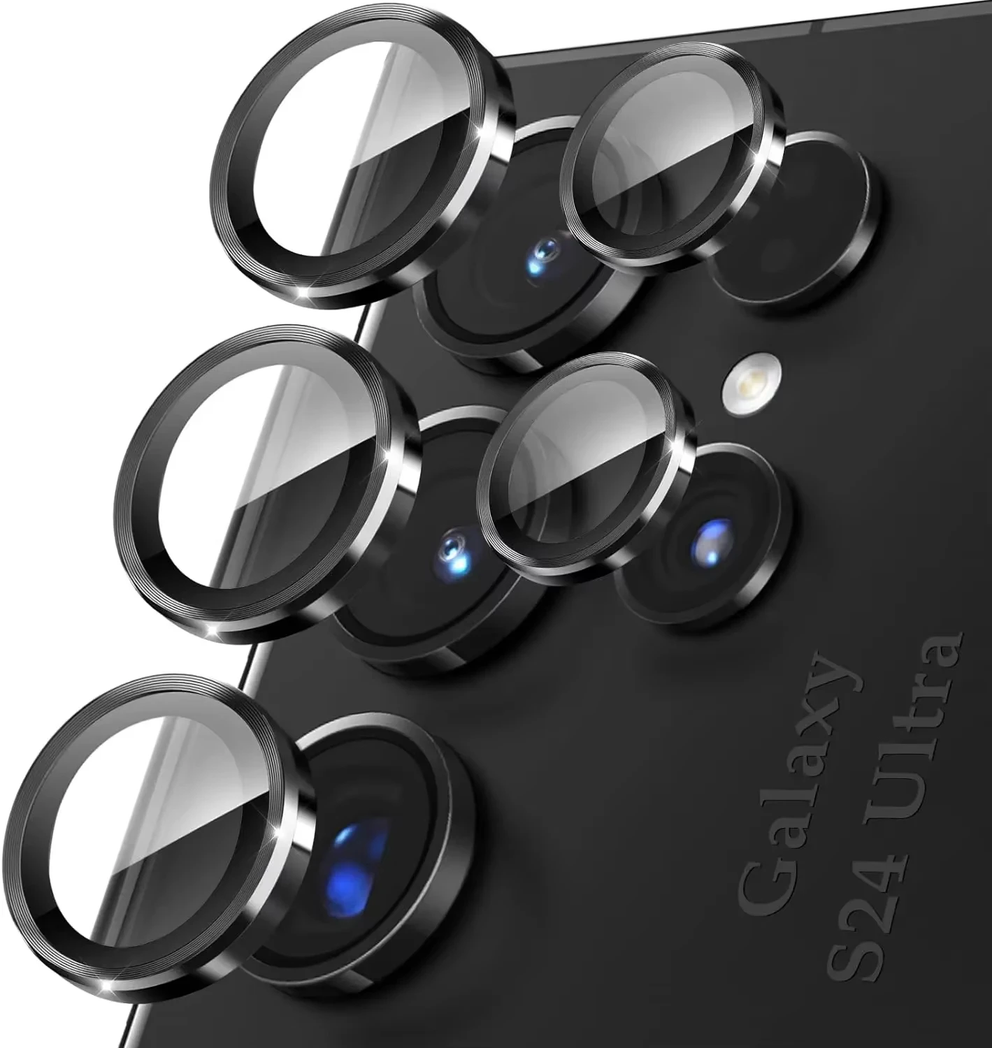 

Metal Individual Ring Camera Lens Screen Protector for Samsung Galaxy S22 S24 Ultra S23 Plus S24Ultra Tempered Glass Full Cover
