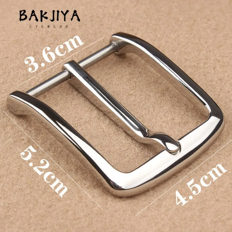 New Pure Titanium Belt Buckle Men and Women Waistband Casual Leather Pin Buckle Hypoallergenic Durable Belt Accessory 35mm