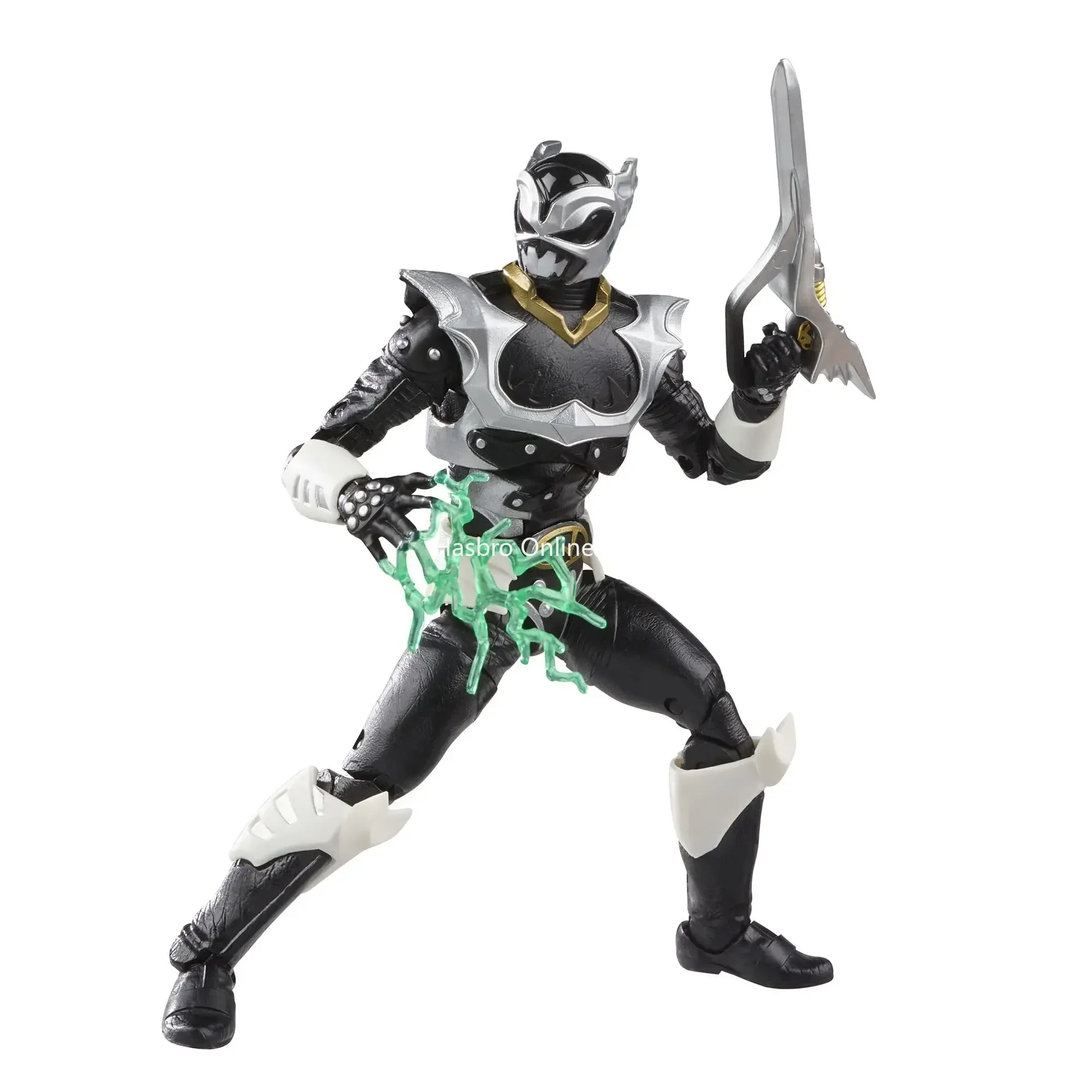 Coleção Hasbro Power Rangers Lightning no espaço Blue Ranger vs. Silver Psycho Ranger 2 pacotes de brinquedos de bonecos de ação de 6 polegadas F2047