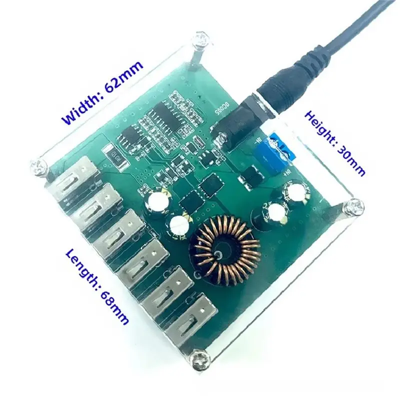 SHGO-For Solar Car Motorcycle Compatible 8A DC Step Down Converter 12V 24V 36V 48V To 5V USB Buck Power Module Voltage Stabilize